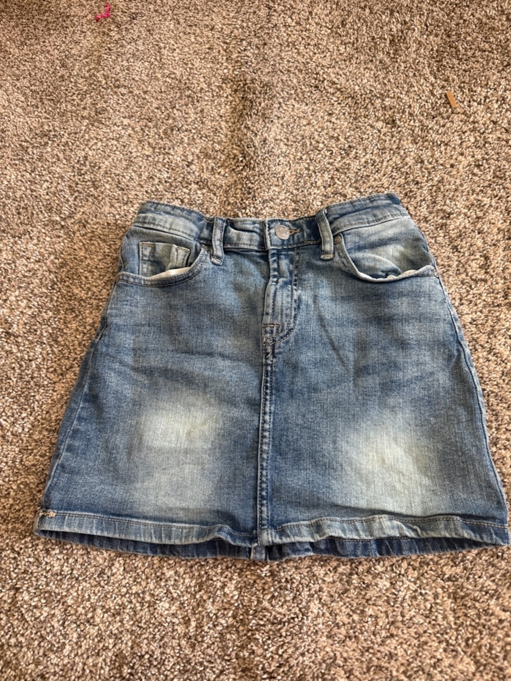 Jessica Simpson Faded Blue Denim A-Line Skirt